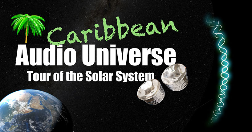 A promotional image for the project: Audio Universe Tour Solar System - Caribbean