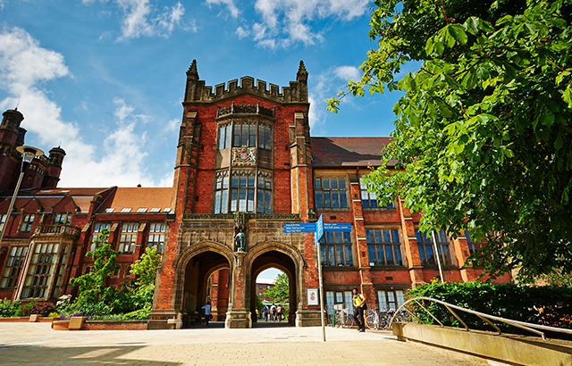 The Arches with a view through to the Quadrangle at Newcastle University.