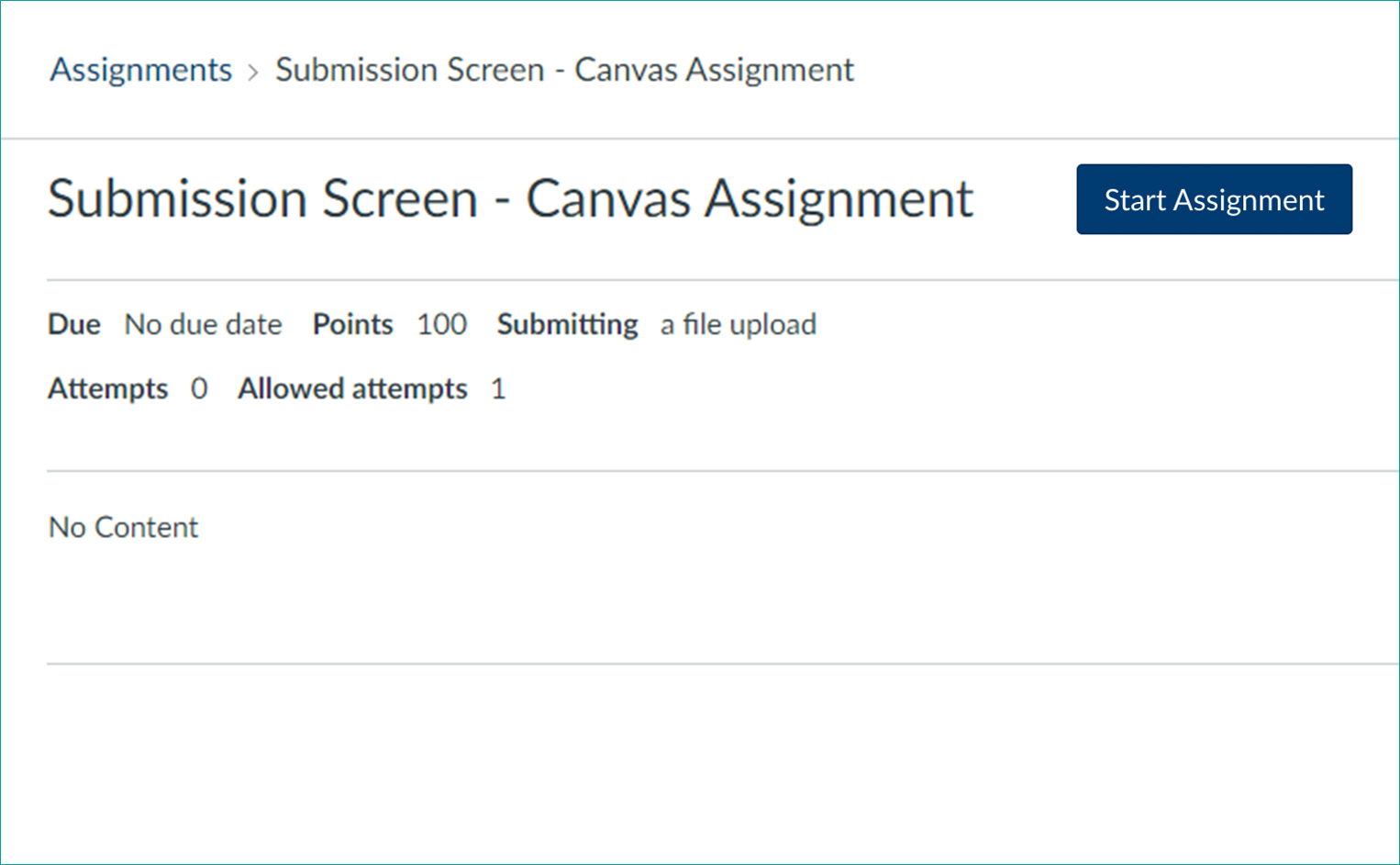 canvas assignment submission issues