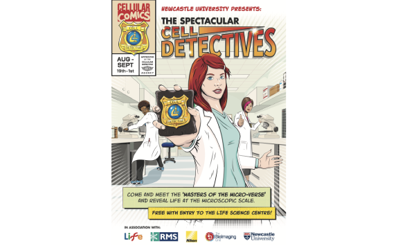 Comic book cover for the Cell Detectives