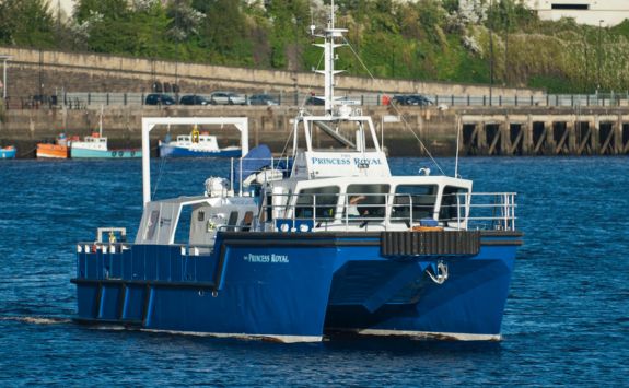 The research vessel The Princess Royal is an ideal platform from which to conduct offshore environmental studies.