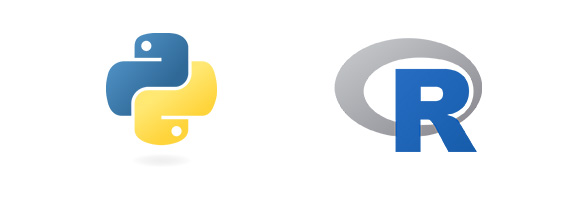 Python and R logo